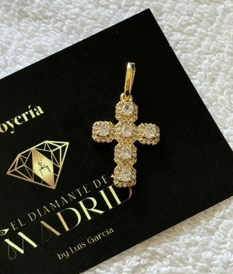 DIJE CRUZ CHARM CRISTAL